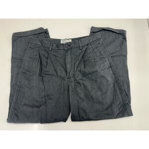 Old Navy Mens Dress Pants Size 34x30 Gray Regular Khakis Pleated